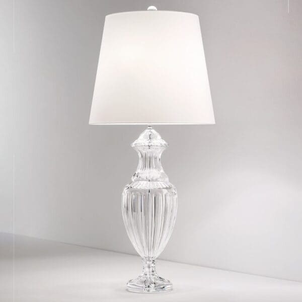 ITALAMP 8088/G table - transparent crystal and ivory tissue