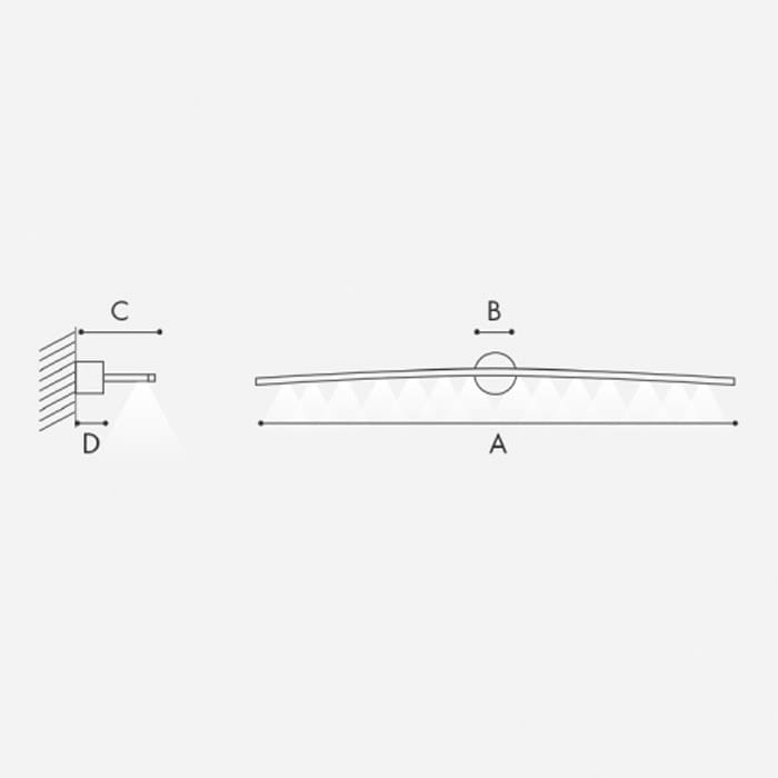 ICONE ALBATROS 50.M - parete - foglia oro e oro - immagine 3
