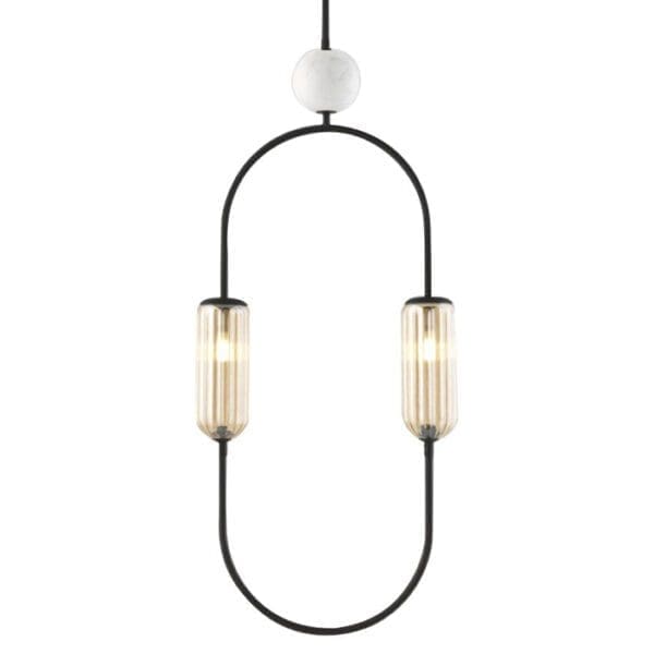 AROMAS DEL CAMPO CLIP suspension - matt black and white marble