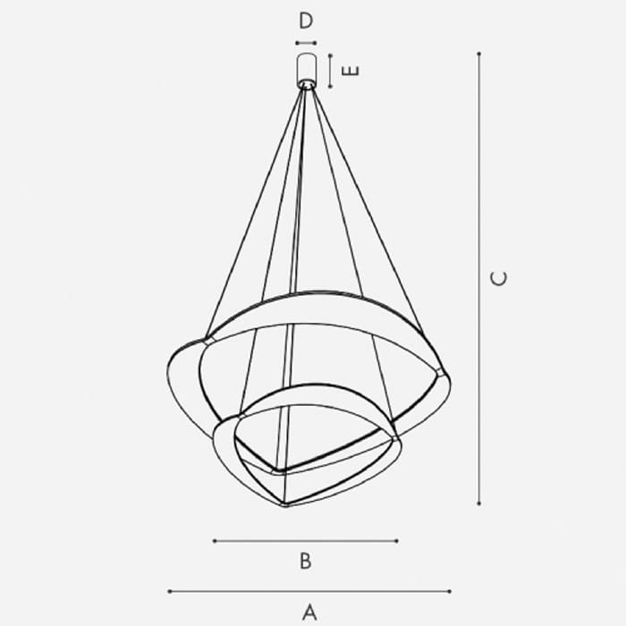 ICONE DIADEMA 2.90D - suspension - gold leaf - Image 3