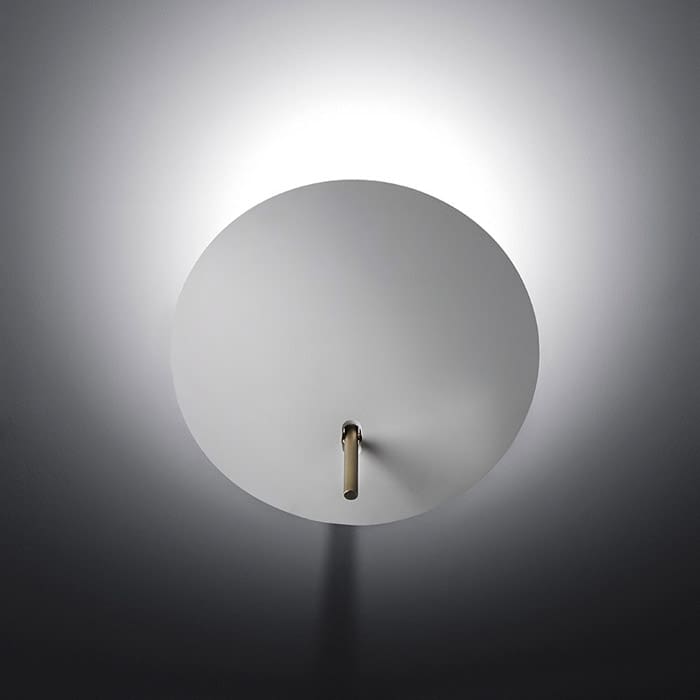 ICONE LUA 30 - parete - bianco e oro silver