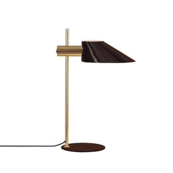 AROMAS DEL CAMPO COHEN GOLD tavolo - struttura ottone opaco e diffusore nero lucido