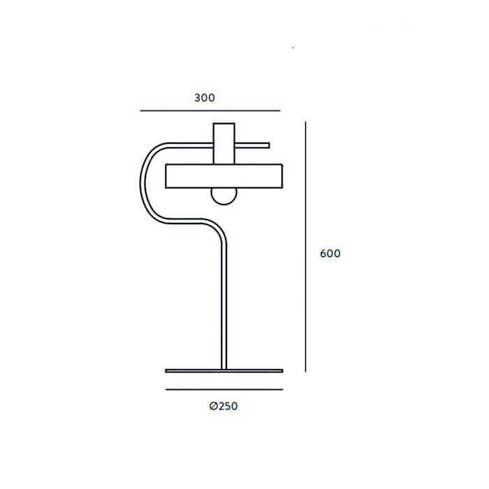 AROMAS DEL CAMPO ALOA Bianca table - matt black structure and matt black diffuser - Image 3