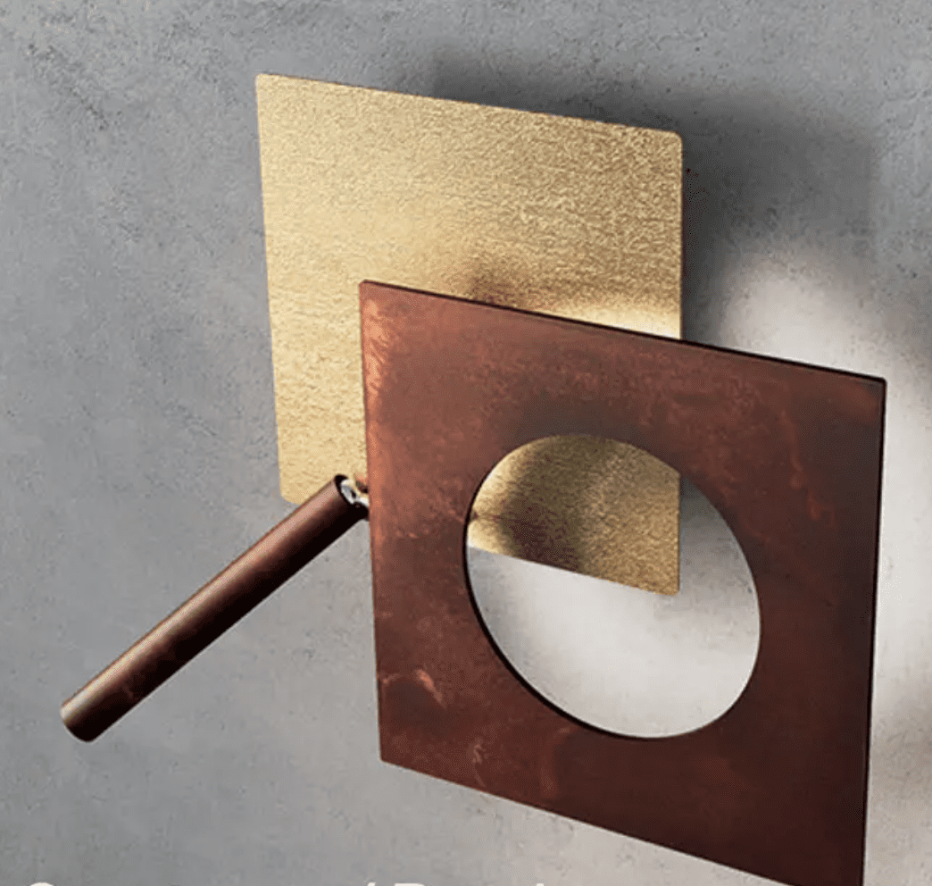 ICONE PETRA 50 - ceiling - etruscan gold and rust