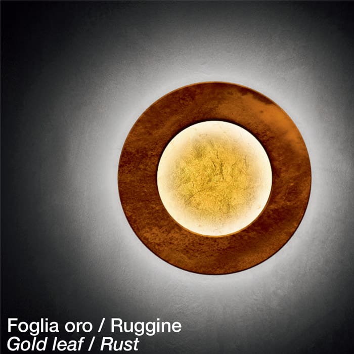 ICONE VERA 26 - foglia oro e ruggine