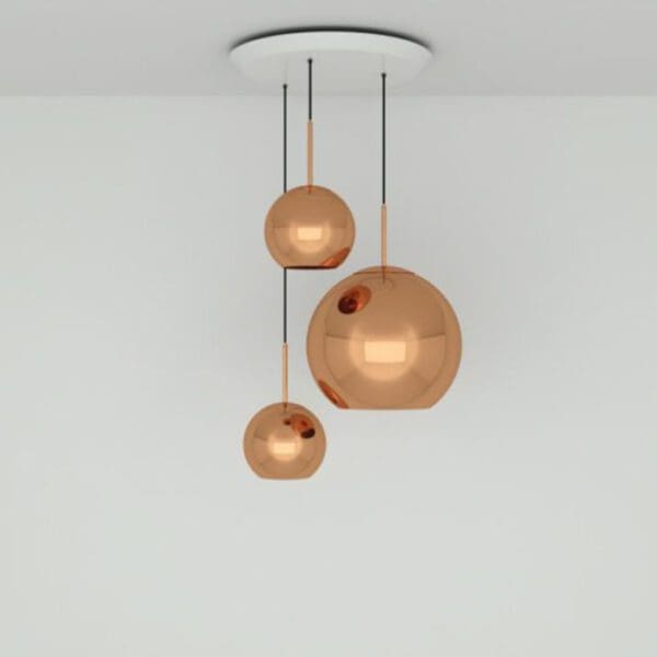 Tom Dixon COOPER TRIO ROTONDO - suspension - copper