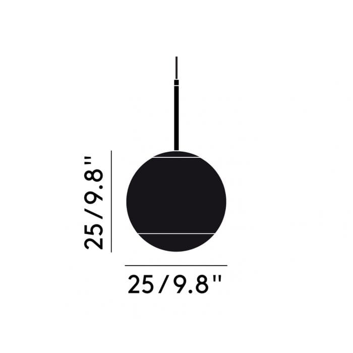 MIRROR BALL 25cm - suspension - silver - Image 3