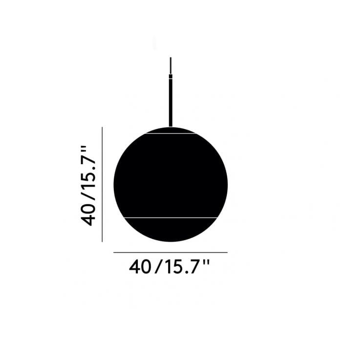 MIRROR BALL 40cm - suspension - silver - Image 3