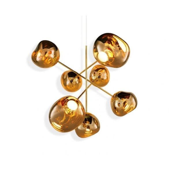 Tom Dixon MELT CHANDELIER large - suspension - gold