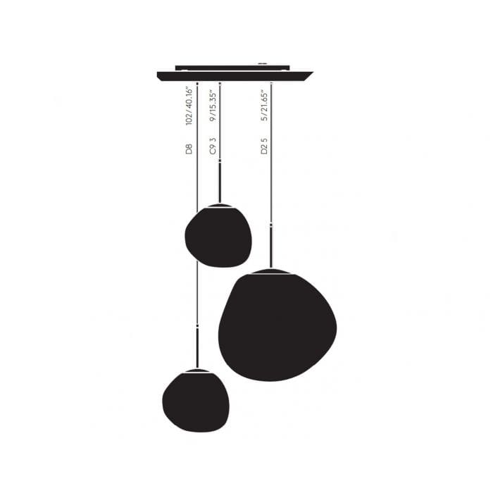 Tom Dixon MELT TRIO ROTONDA - suspension - copper - Image 3