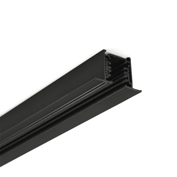 Wever Ducre TRACK PROFILE RECESSED 1-PHASE - 1 metro nero