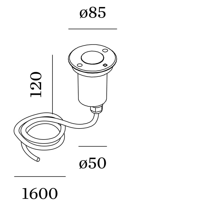 Wever e Ducrè MAP 0.9 recessed floor 3000k - stainless steel - outdoor - Image 3