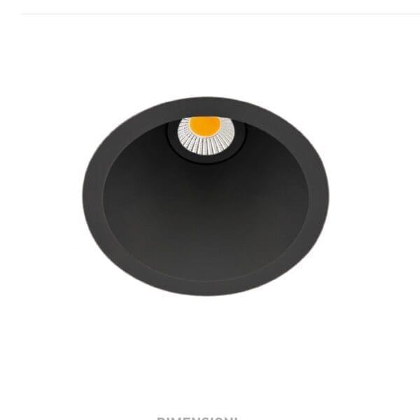Arkoslight SWAP S 7W 3000k - ceiling recessed- matt black