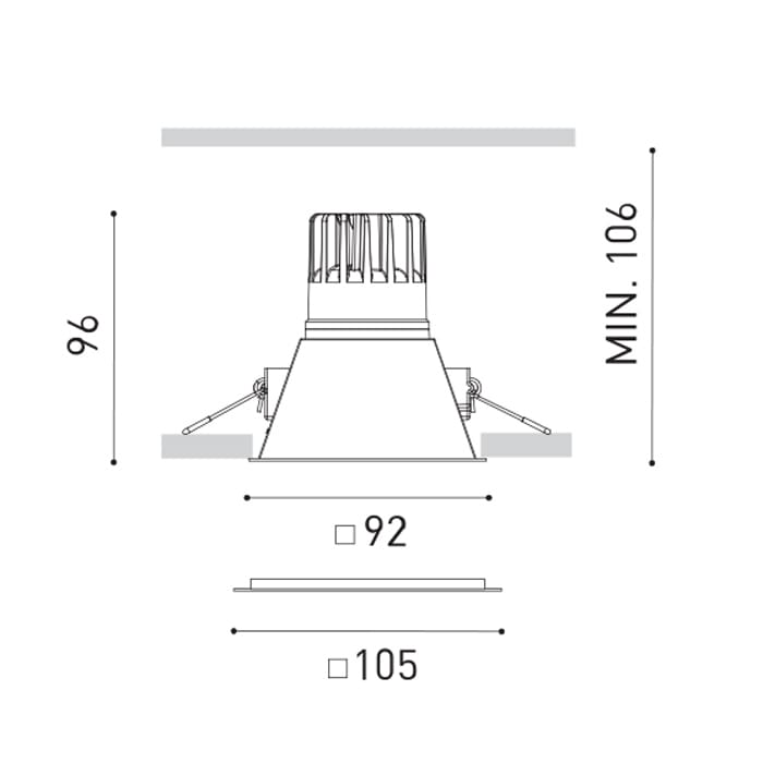 Arkoslight SWAP SQUARE 5W - 3000K - bianco - immagine 3