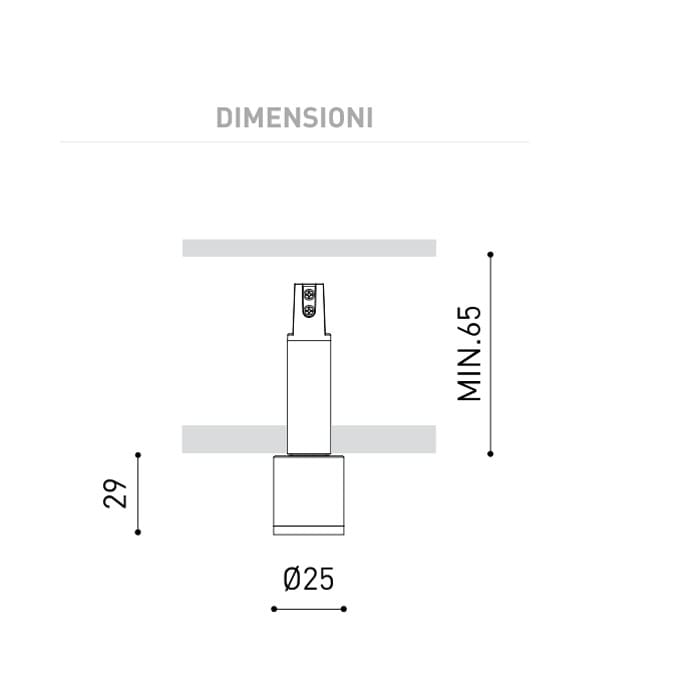 Arkoslight MAGNETIC TOP MICRO 38º 3000K - ceiling recessed- textured white - Image 3