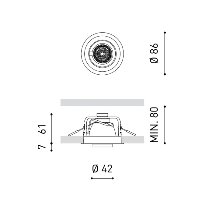 Arkoslight POP UP 20º - 3000K - textured black - Image 3