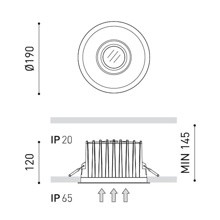 Arkoslight DUOMO IP65 2 - 3000K - bianco - immagine 3