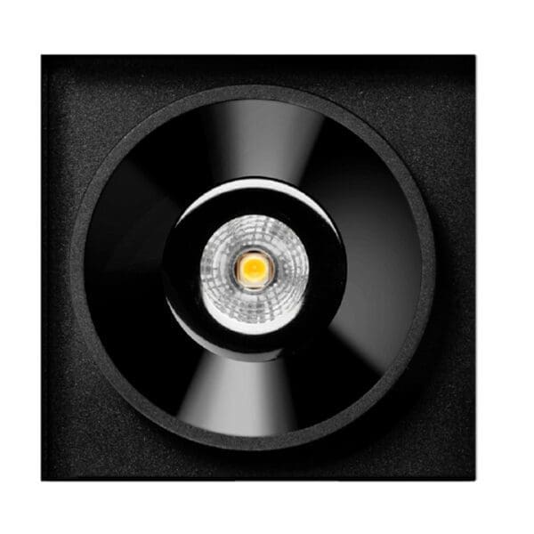 Arkoslight BLACK FOSTER TRIMLESS 1 FLOOD 3000K - ceiling recessed- matt black