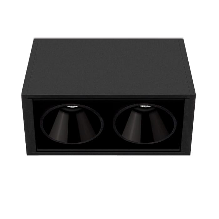 Arkoslight BLACK FOSTER SURF 2 SPOT - 3000K - textured black