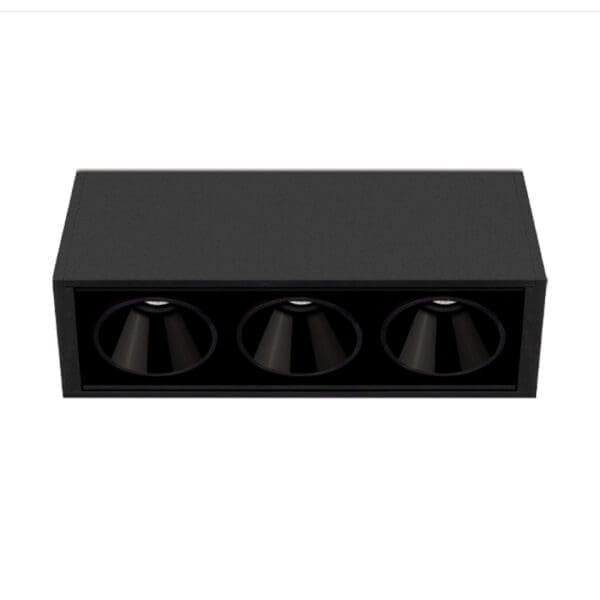 Arkoslight BLACK FOSTER SURF 3 FLOOD - 3000K - nero strutturato