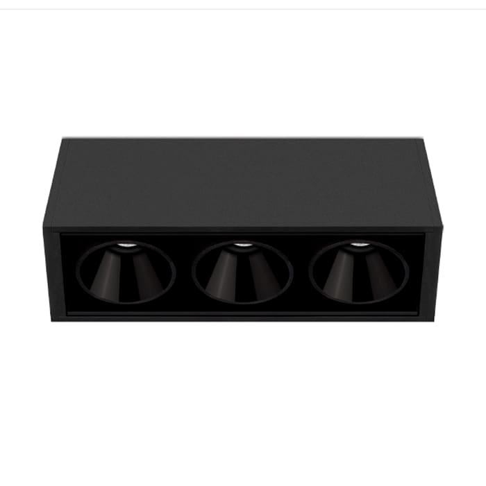 Arkoslight BLACK FOSTER SURF 3 FLOOD - 3000K - textured black