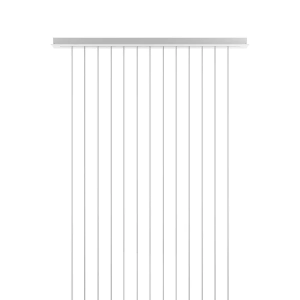 ROSONE CLUSTER LINEARE LUNGO 150CM BIANCO OPACO CE