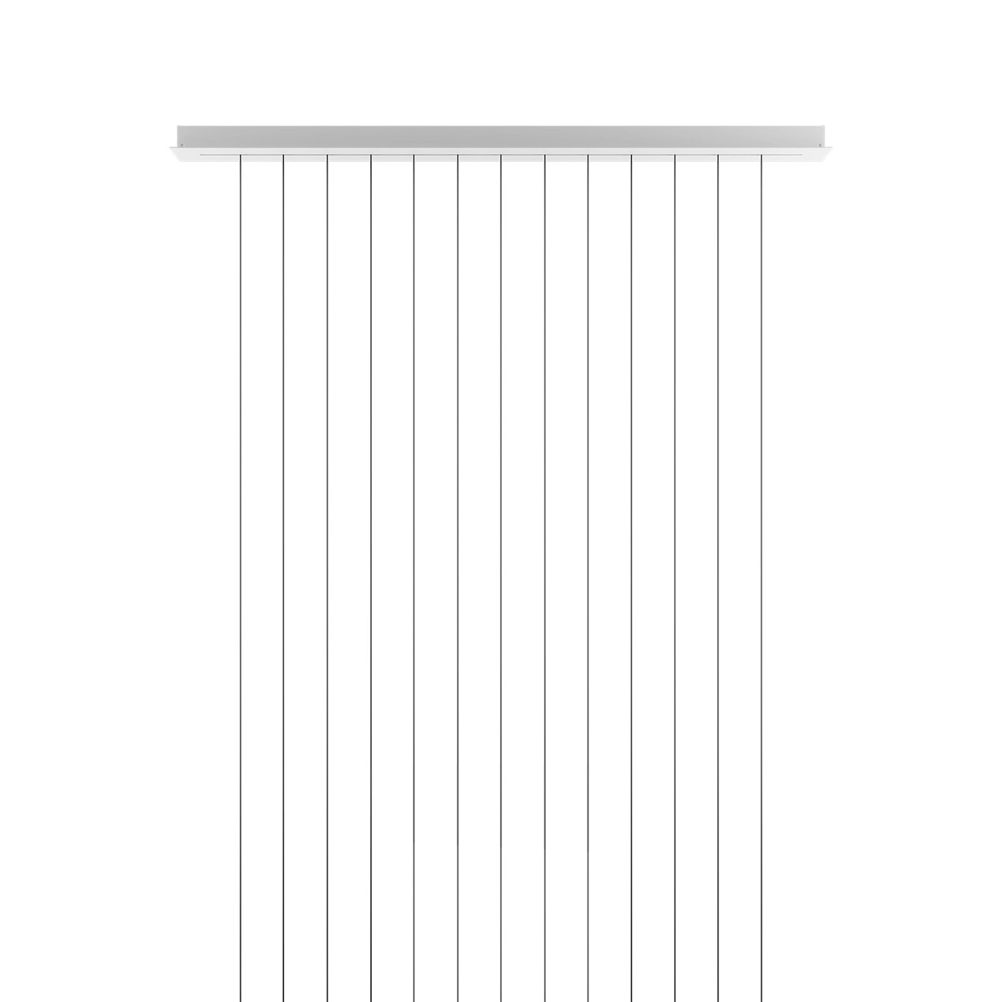 ROSONE CLUSTER LINEARE LUNGO 150CM BIANCO OPACO CE