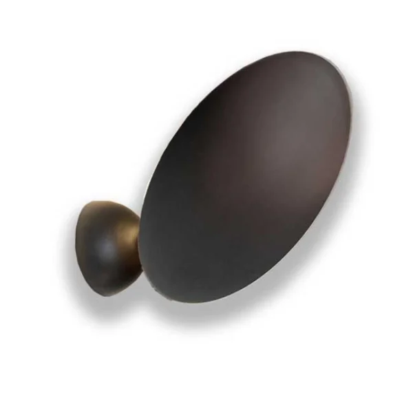 Catellani & Smith LEDERAM W1 25 - wall - black disc and black base