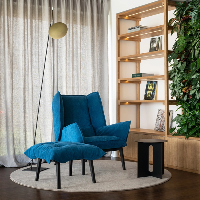 Catellani & Smith LEDERAM F0 - terra - disco bianco, asta satinata, base bianca - immagine 2