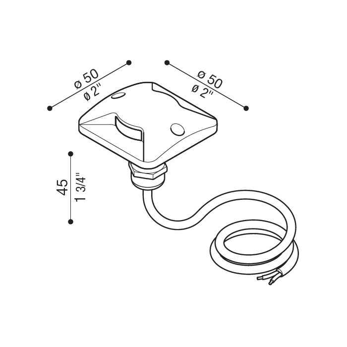 LOMBARDO CNC 49 Q2L 3000K - recessed floor, floor - gray - outdoor - Image 3