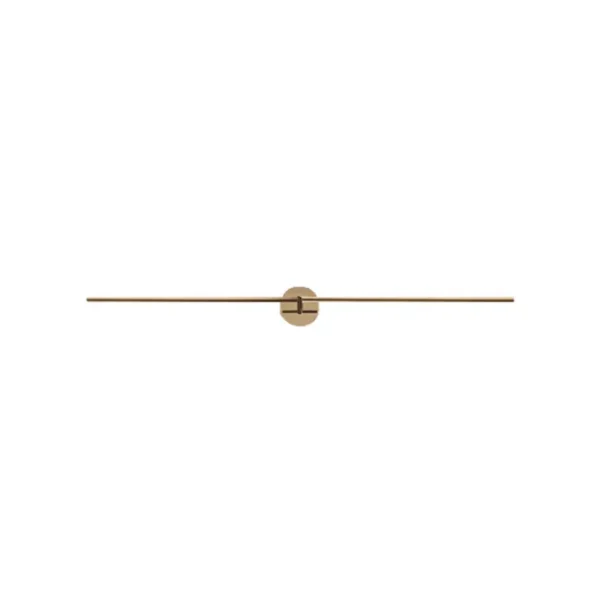 Catellani & Smith LIGHT STICK CW 8 - wall or ceiling - rod and base in satin gold