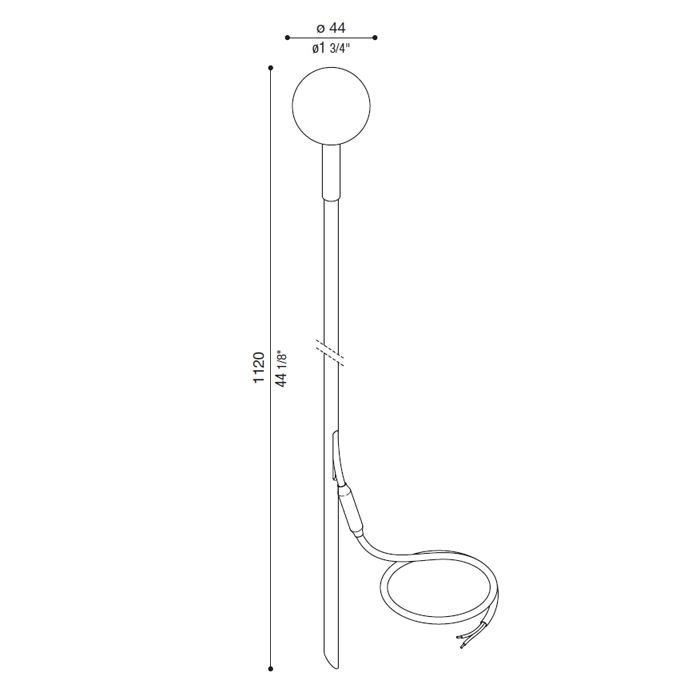 LOMBARDO LINFA O 120 3000k 24V - floor - green and brass - outdooor - Image 2
