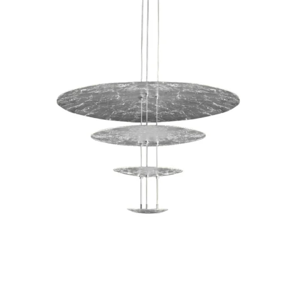 Catellani & Smith MACCHINA DELLA LUCE MOD. A - suspension - silver coloured leaf