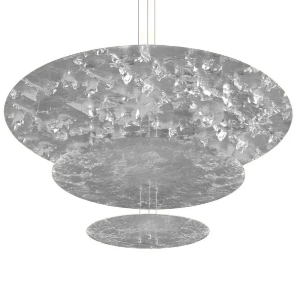 Catellani & Smith MACCHINA DELLA LUCE MOD. C - suspension - silver coloured leaf