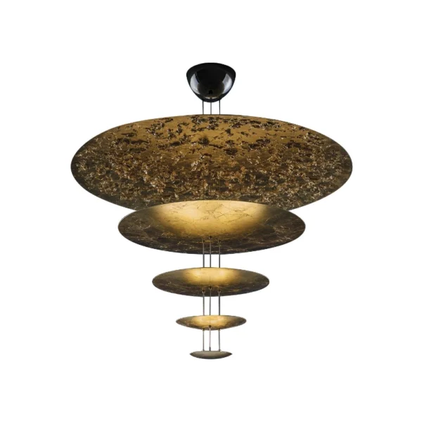 Catellani & Smith MACCHINA DELLA LUCE MOD. D - suspension - gold coloured leaf