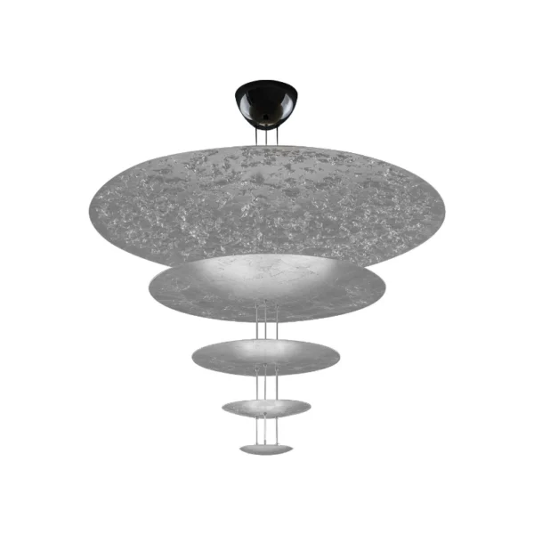 Catellani & Smith MACCHINA DELLA LUCE MOD. D - suspension - silver coloured leaf
