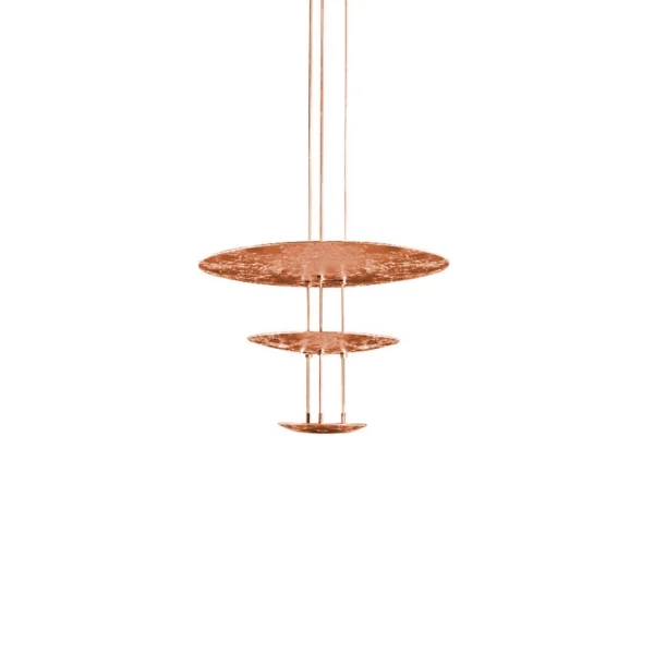 Catellani & Smith MACCHINA DELLA LUCE MOD. E - suspension - copper coloured leaf