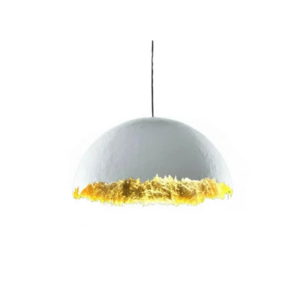 Catellani & Smith POSTKRISI 49 Ø 40 - suspension - gold leaf, white exterior