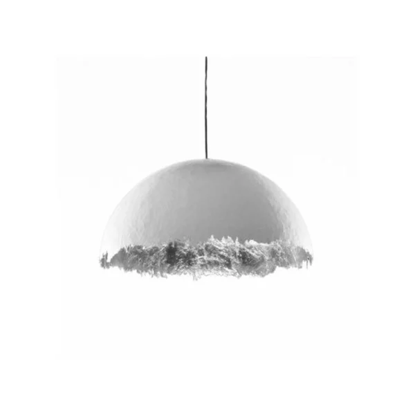 Catellani & Smith POSTKRISI 49 Ø 40 - suspension - silver leaf, white exterior