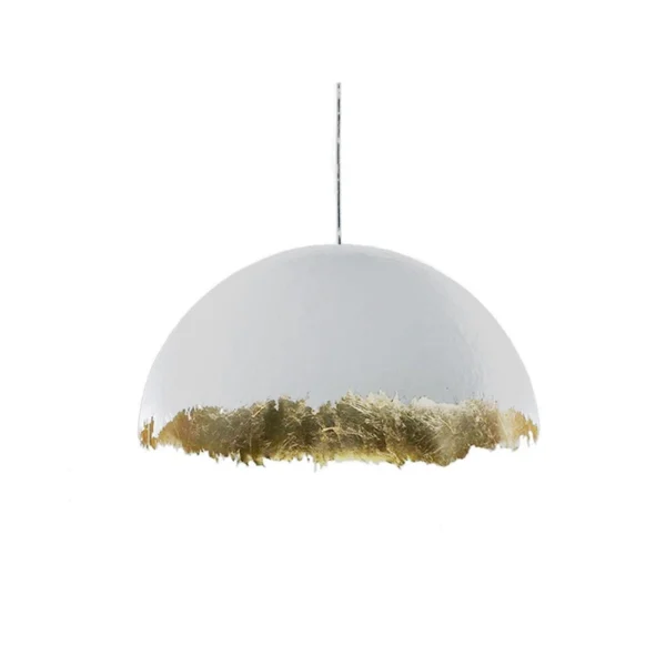 Catellani & Smith POSTKRISI 49 Ø 60 - suspension - gold leaf, white exterior