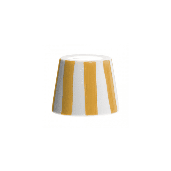 Zafferano POLDINA ceramic cover accessory - yellow stripes