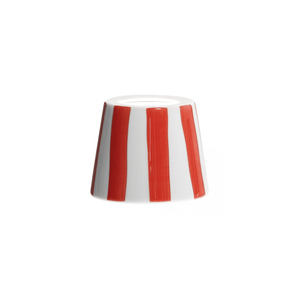 Zafferano POLDINA ceramic cover accessory - red stripes