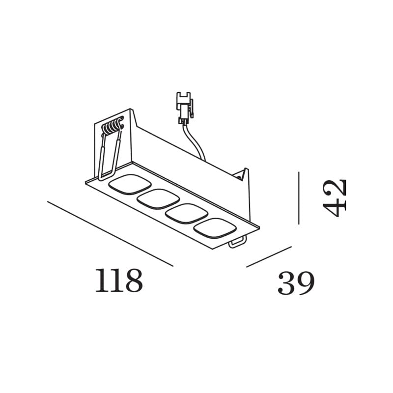 Wever e Ducrè PIRRO PETIT 6.0 - incasso a soffitto - 3000k - nero - immagine 3