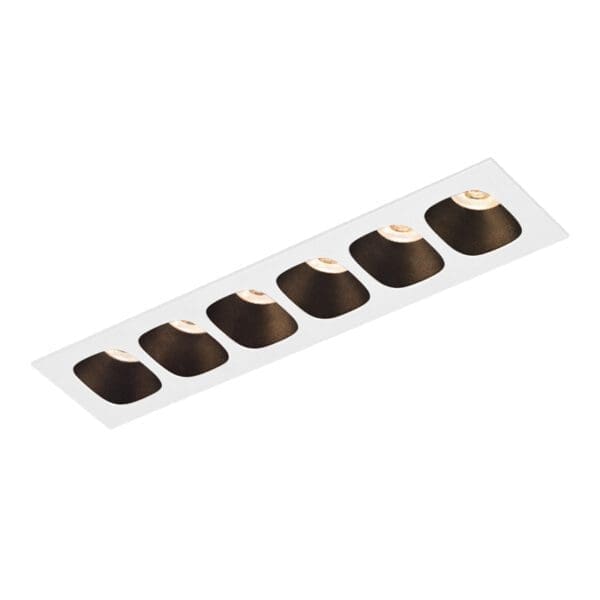 Wever e Ducrè PIRRO PETIT 6.0 - incasso a soffitto - 3000k - bianco e nero