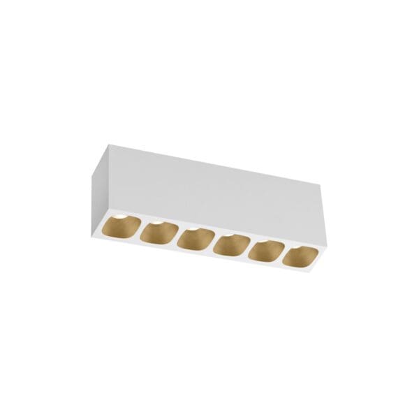 Wever e Ducrè PIRRO PETIT SURFACE 6.0 - soffitto - 3000k - bianco e champagne