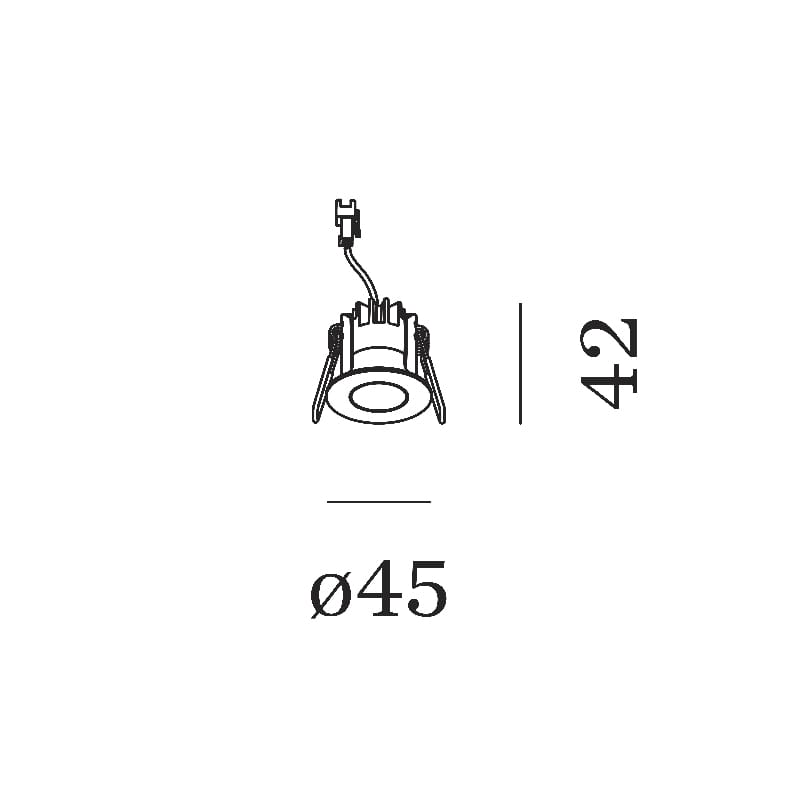 Wever e Ducrè MATCH POINT 1.0 - ceiling recessed - 3000k - black - Image 3