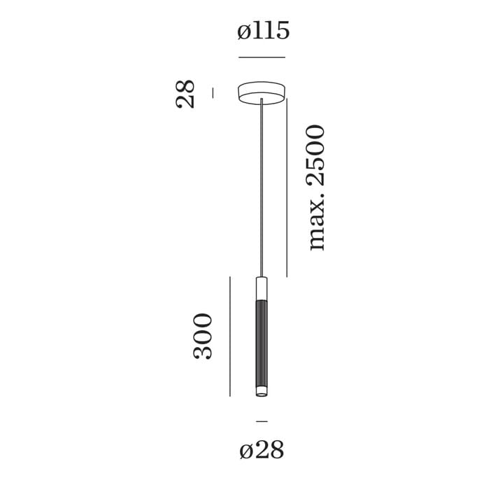 Wever e Ducrè TRACE SUSPENDED 1.1 - sospensione - 3000k - nero - immagine 3