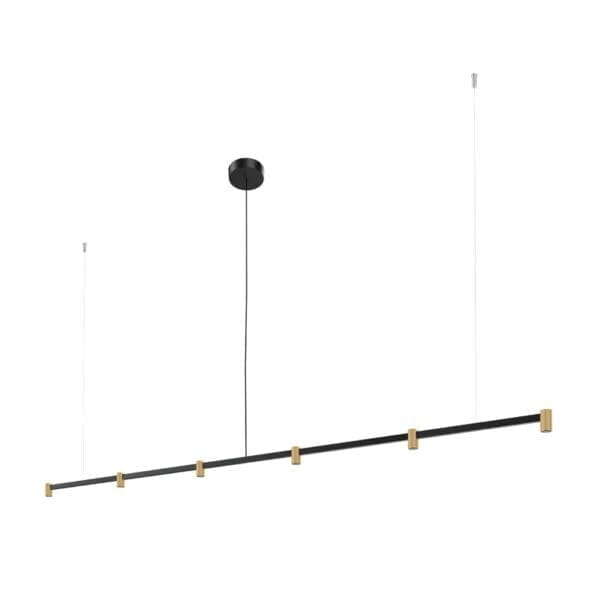 Wever e Ducrè TRACE CHANDELIER 2.0 - sospensione - 3000k - nero e champagne