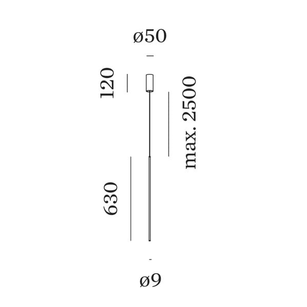 Wever e Ducrè FINLIN SUSPENDED 2.0 - sospensione - 3000k - nero - immagine 3