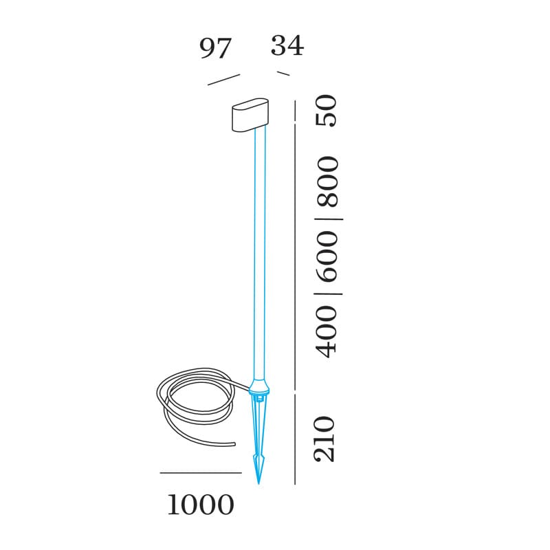 Wever e Ducrè KIOSK FLOOR 1.2 - terra - 3000k - grigio antracite - outdoor - immagine 3